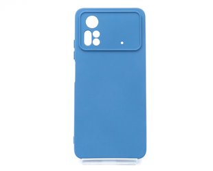 Силіконовий чохол Full Cover для Xiaomi Poco X4 Pro 5G navy blue Full Camera без logo