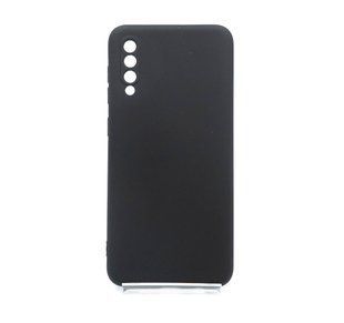 Силіконовий чохол SMTT для Samsung A50/A50s/A30s black Full Camera з мікрофіброю