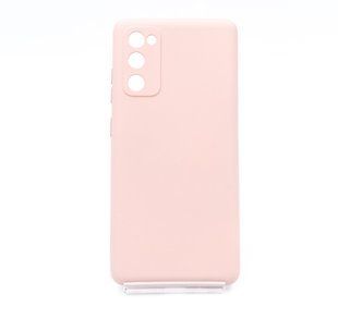 Силиконовый чехол Full Cover для Samsung S20 FE pink sand Full Camera без logo