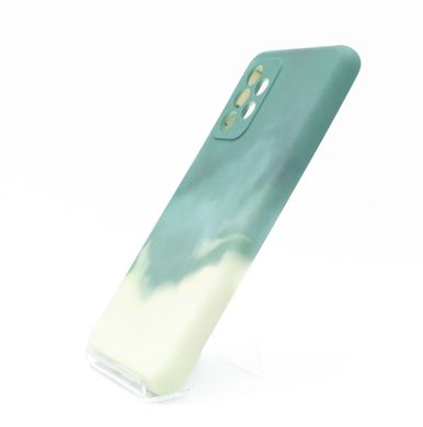 Силиконовый чехол Watercolor для Samsung A52 (TPU) green