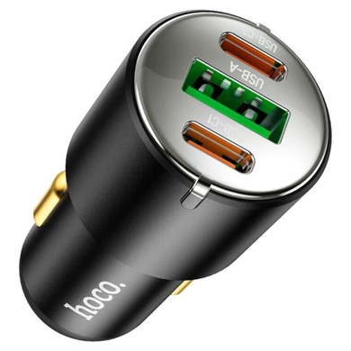 Автомобильное зарядное устройство Hoco NZ6 PD45W Type-C to Lightning black