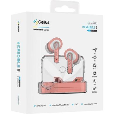 Bluetooth наушники TWS Gelius lncredible 2 GP-TWS033X pink