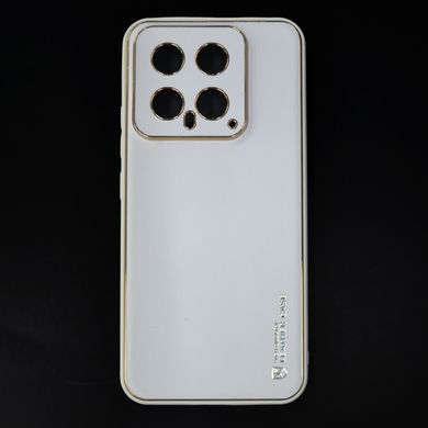 Чохол шкіра Xshield для Xiaomi 14 white Full Camera