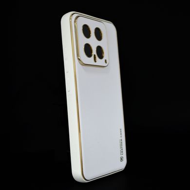 Чохол шкіра Xshield для Xiaomi 14 white Full Camera