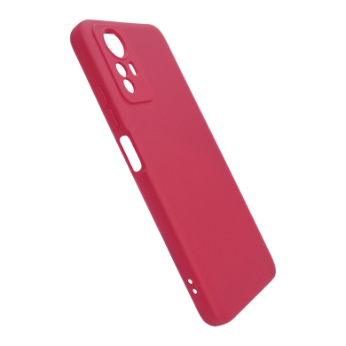 Силіконовий чохол SMTT для Xiaomi Redmi Note 12S red Full Camera з мікрофіброю
