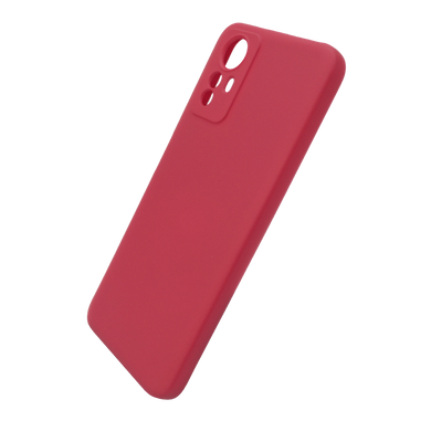 Силіконовий чохол SMTT для Xiaomi Redmi Note 12S red Full Camera з мікрофіброю