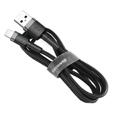 USB кабель Baseus Cafule CALKLF-C Lightning 1.5A/2m grey-black G1