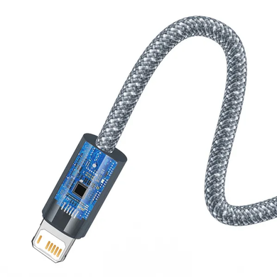 USB кабель Baseus Dynamic Series Lightning 2.4A (CALD000416) 1m stale gray