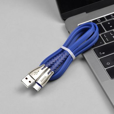 USB кабель HOCO U58 Core Type-C 3A/1,2m blue