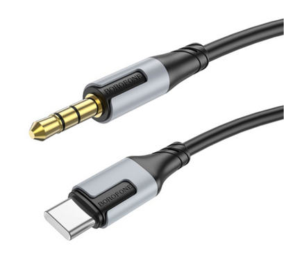 AUX кабель Borofone BL19 Type-C 1m black