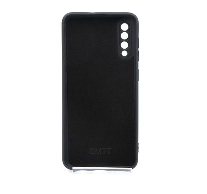 Силіконовий чохол SMTT для Samsung A50/A50s/A30s black Full Camera з мікрофіброю