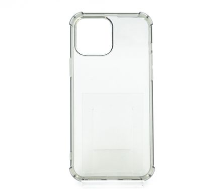 Чохол (TPU) Getman Ease logo для iPhone 13 Pro Max clear gray з посиленими кутами