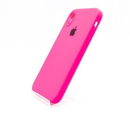 Силіконовий чохол Full Cover для iPhone XR barbie pink Full Camera