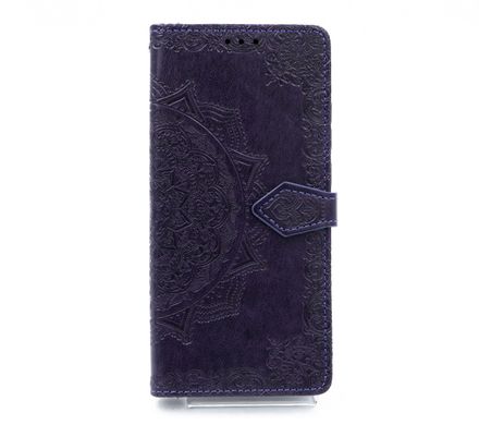 Чохол книжка шкіра Art case з візитницею для Xiaomi Redmi Note 8 Pro violet