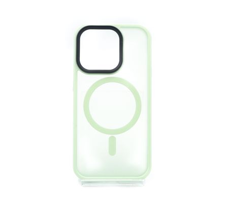 Чохол TPU+PC Metal Buttons with MagSafe Colorful для iPhone 14 Pro mint