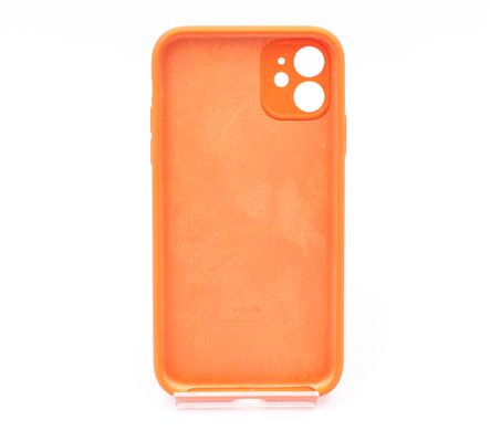 Силіконовий чохол Full Cover для iPhone 11 orange Full Camera