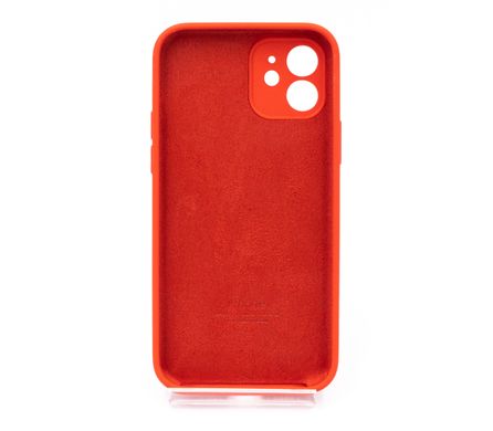 Силіконовий чохол Full Cover для iPhone 12 red Full Camera