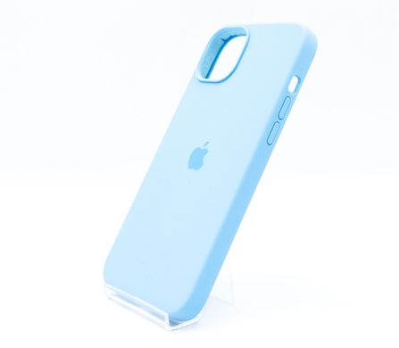 Силіконовий чохол Full Cover для iPhone 14 Plus sea blue
