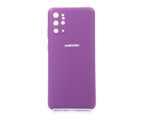 Силіконовий чохол Full Cover для Samsung S20+ grape Full Camera