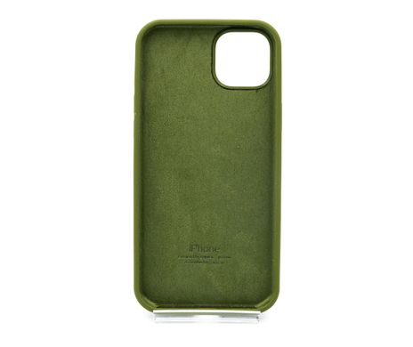 Силіконовий чохол Full Cover для iPhone 15 Plus dark olive (virid)