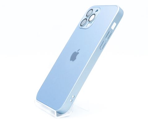 Чохол TPU+Glass sapphire matte case для iPhone 12 Pro sierra blue