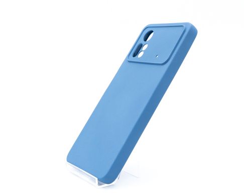 Силіконовий чохол Full Cover для Xiaomi Poco X4 Pro 5G navy blue Full Camera без logo