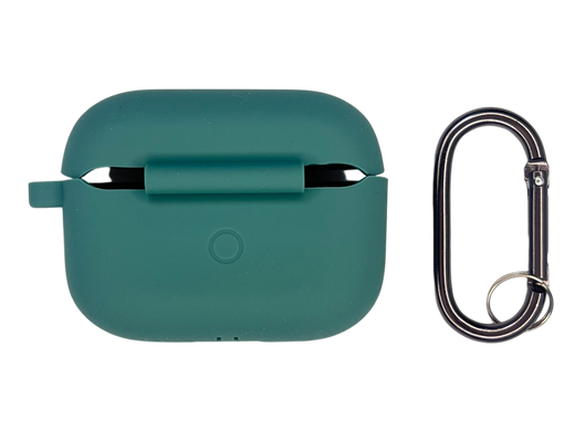 Чохол Silicone Case New for AirPods Pro + карабін green, box