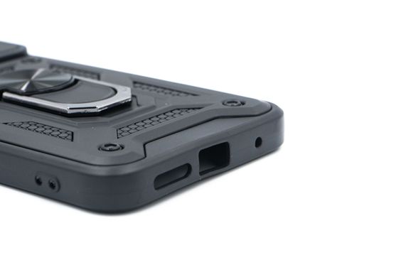 Чохол Camshield Serge Ring для Xiaomi Redmi Note 12S black протиударний шторка/захист камери