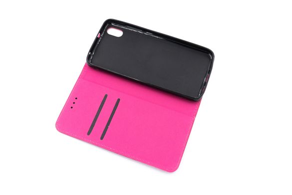 Чохол книжка Black TPU Magnet для Xiaomi Redmi 7A pink