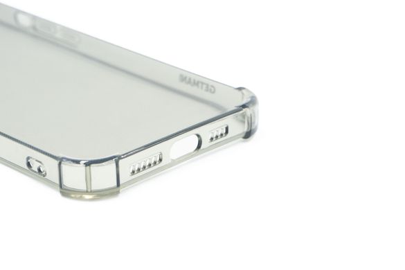 Чохол (TPU) Getman Ease logo для iPhone 13 Pro Max clear gray з посиленими кутами