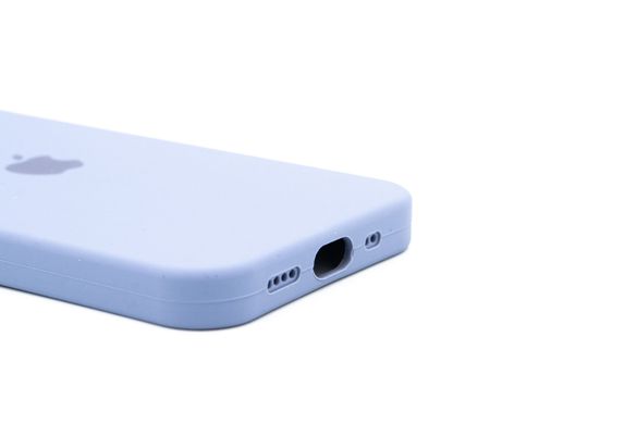 Силіконовий чохол Full Cover для iPhone 12 mini lavander gray Full Camera
