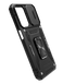 Чохол Camshield Army Ring для Samsung A23 4G black протиударний шторка/захист камери