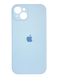 Силиконовый чехол Full Cover для iPhone 15 Plus lilac blue (lilac cream) Full Camera