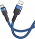USB кабель Hoco U110 charging data cable Type-C/2,4A/1,2m blue