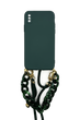 Чохол Fashion для IPhone X green+ шнурок