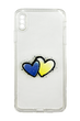 Силіконовий чохол MyPrint для iPhone X/XS Max clear (Серця-Укр)