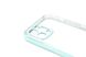 Силіконовий чохол Сlear для iPhone 12 Pro green Full Camera с глянцевой окантовкой