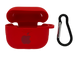 Чохол for AirPods 3 силіконовий LOGO 2in1+ карабин red box