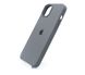 Силіконовий чохол Full Cover для iPhone 15 Plus pebble (dark grey)
