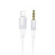 AUX кабель Borofone BL19 Lightning 1m white