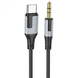 AUX кабель Borofone BL19 Type-C 1m black