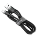 USB кабель Baseus Cafule CALKLF-C Lightning 1.5A/2m grey-black G1