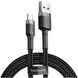 USB кабель Baseus Cafule CALKLF-C Lightning 1.5A/2m grey-black G1