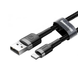 USB кабель Baseus Cafule CALKLF-C Lightning 1.5A/2m grey-black G1