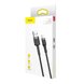USB кабель Baseus Cafule CALKLF-C Lightning 1.5A/2m grey-black G1