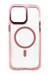 Чохол TPU Fluorescent Strip with MagSafe для iPhone 14 Pro pink