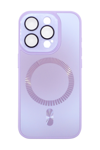 Чохол TPU+Glass Sapphire Midnight with MagSafe для iPhone 15 Pro lilac