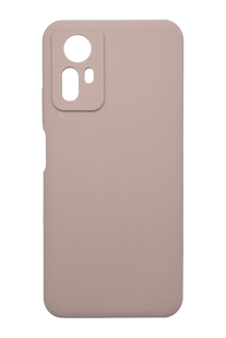 Силиконовый чехол Fibra для Xiaomi Redmi Note 12S pink sand Full Camera