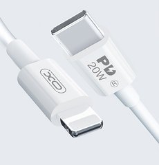 USB кабель XO NB-Q189a PD 20W Type-C - Lighting wnite