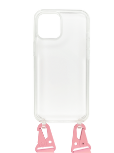 Чохол WAVE Clear with Strap для iPhone 11 Pro Max clear/light pink